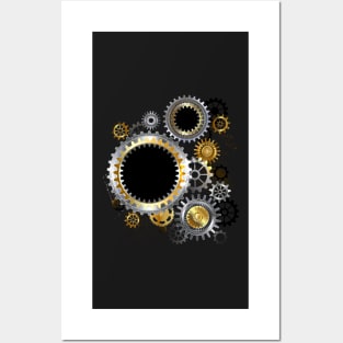 Steel Gears ( Steampunk Gears ) Posters and Art